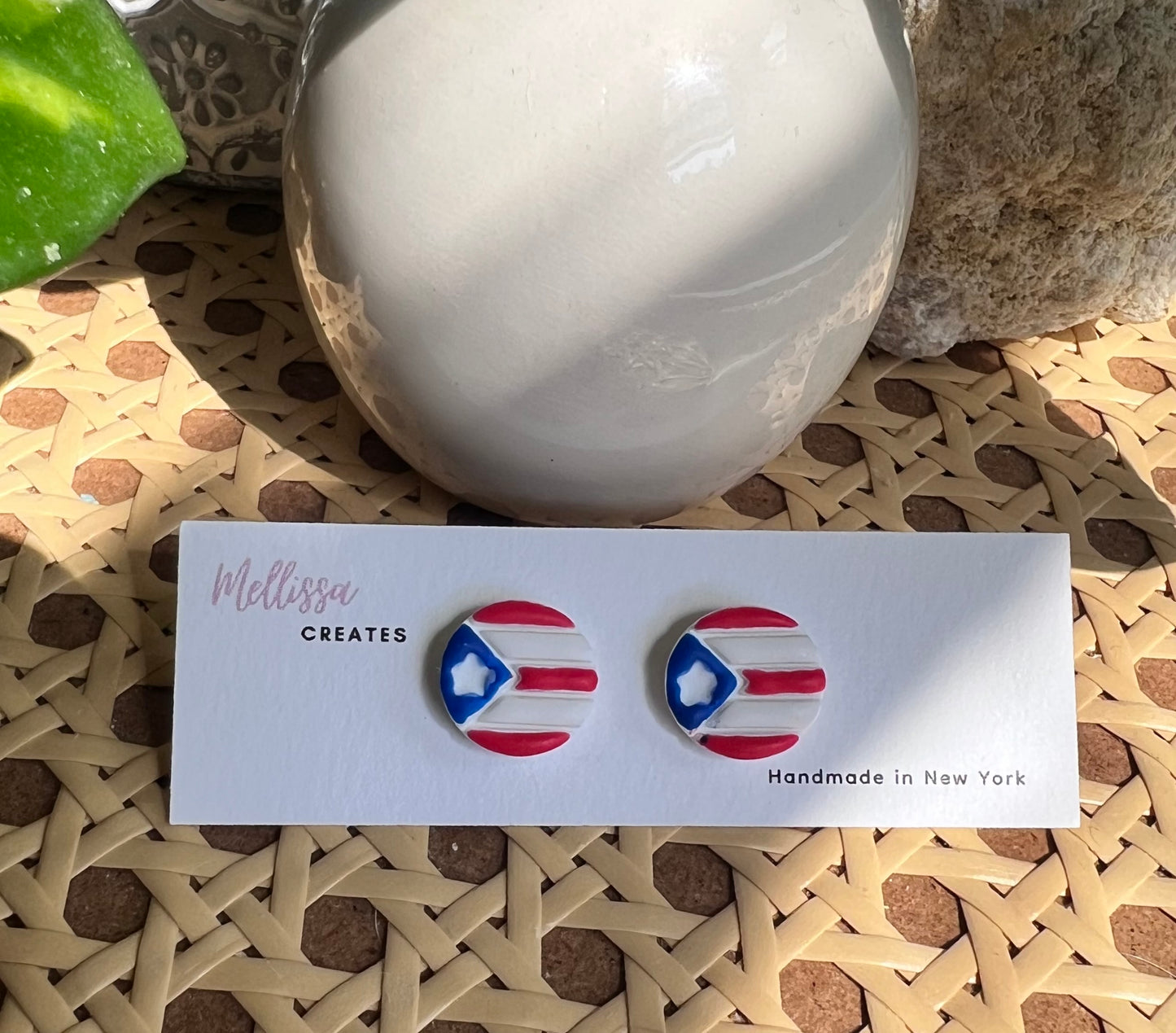 Puerto Rico stud earrings
