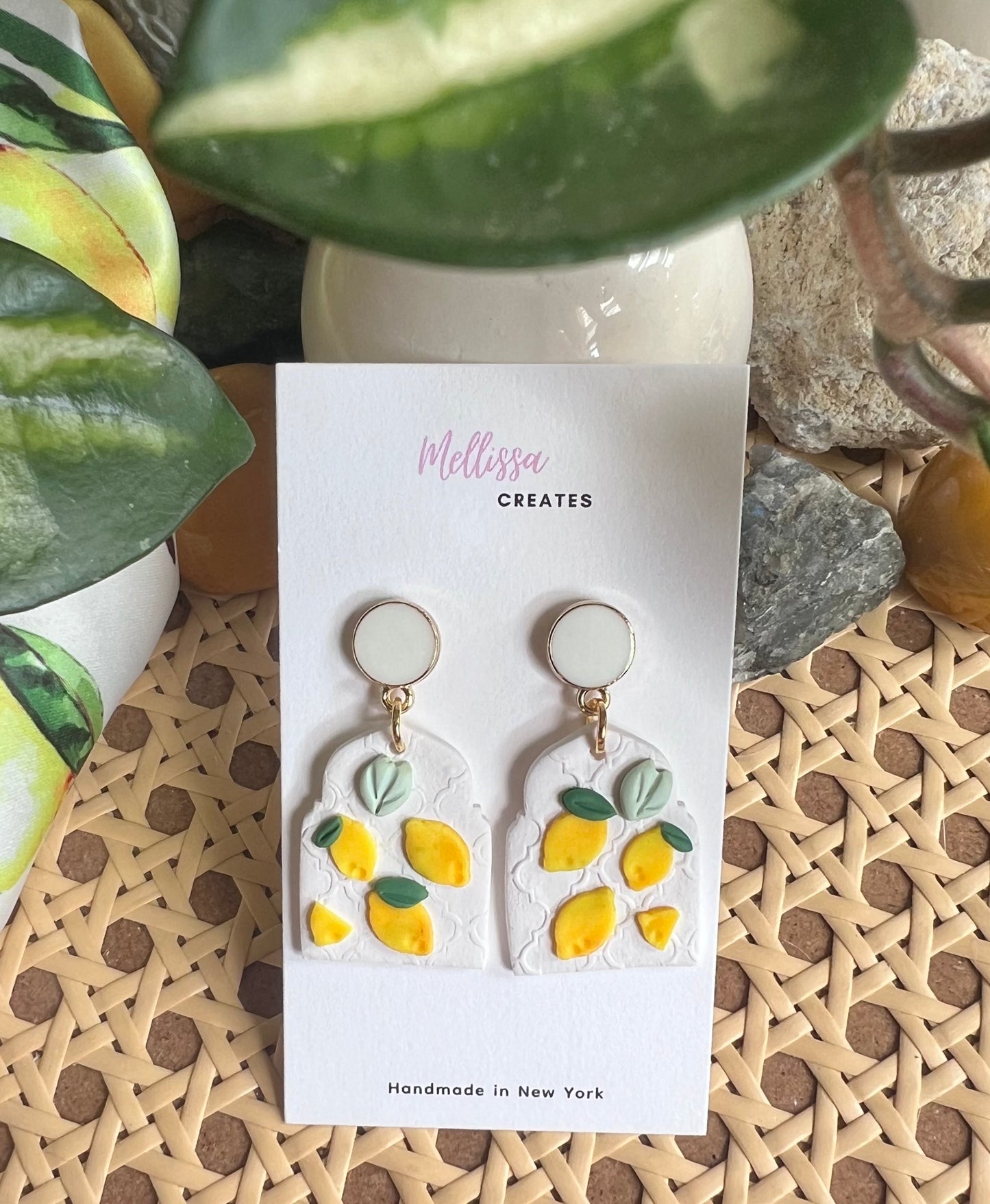 Lemon Arch earrings