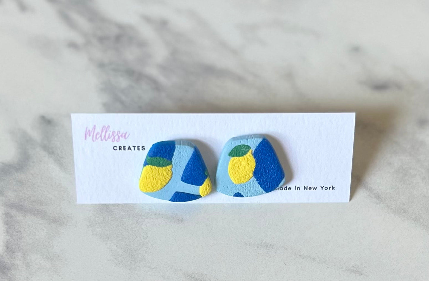 Sicilian Lemon Tile stud