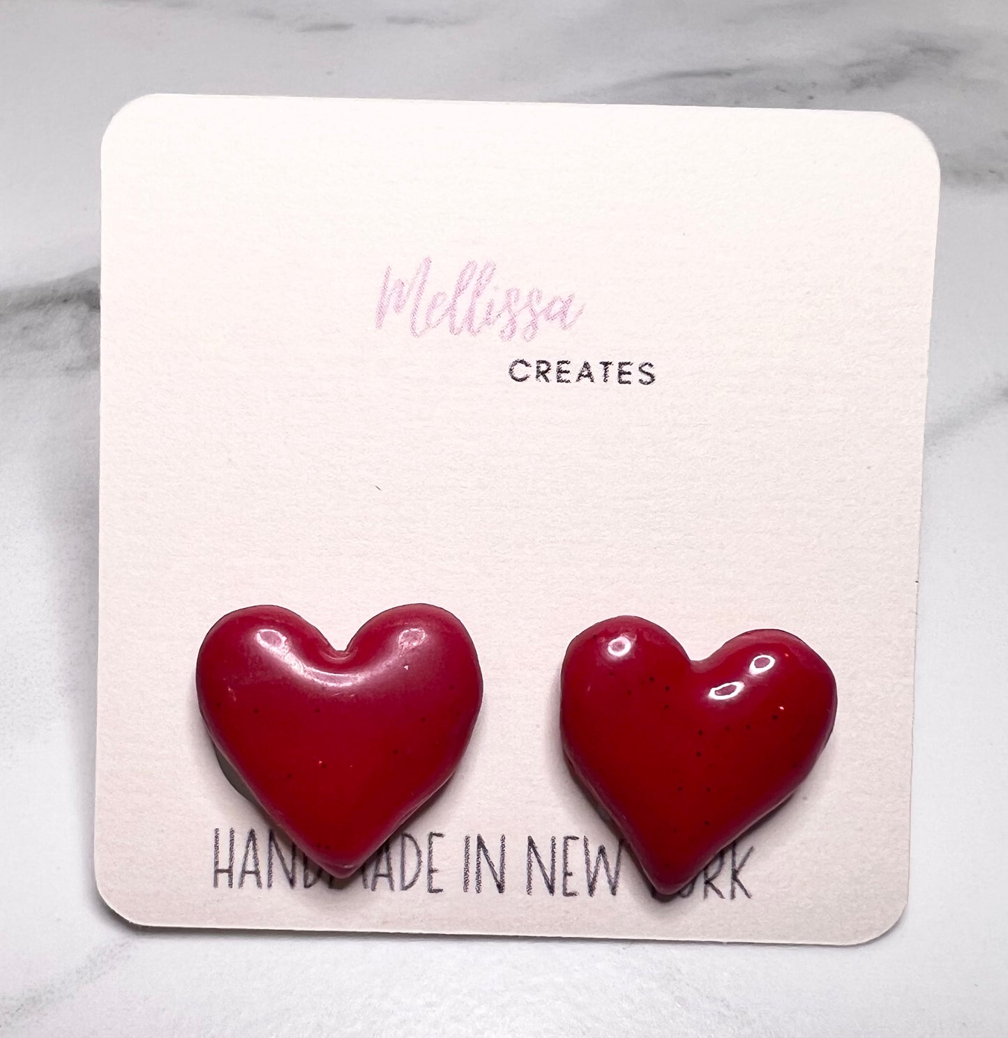 Love heart earrings