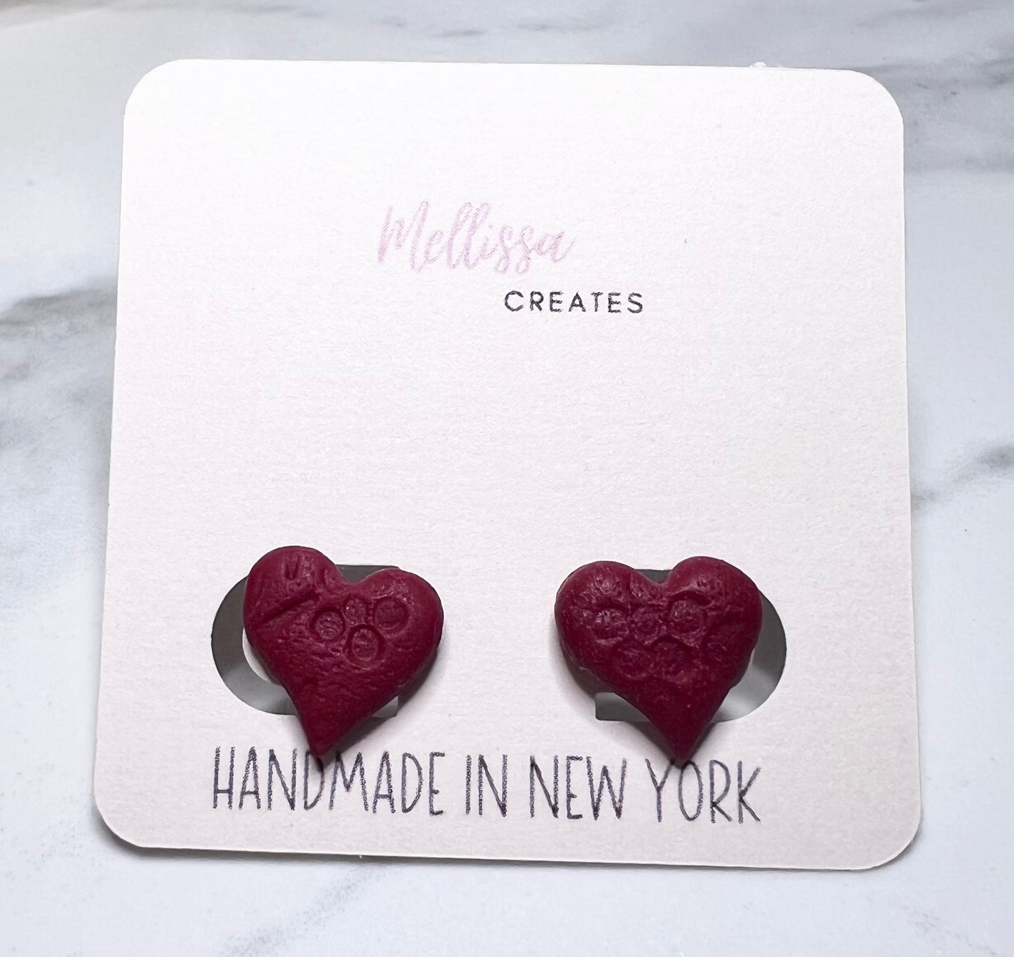 Love heart earrings