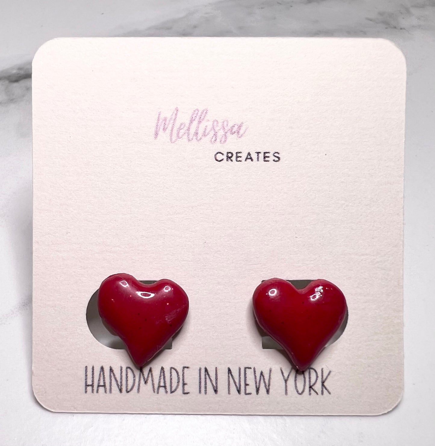 Love heart earrings